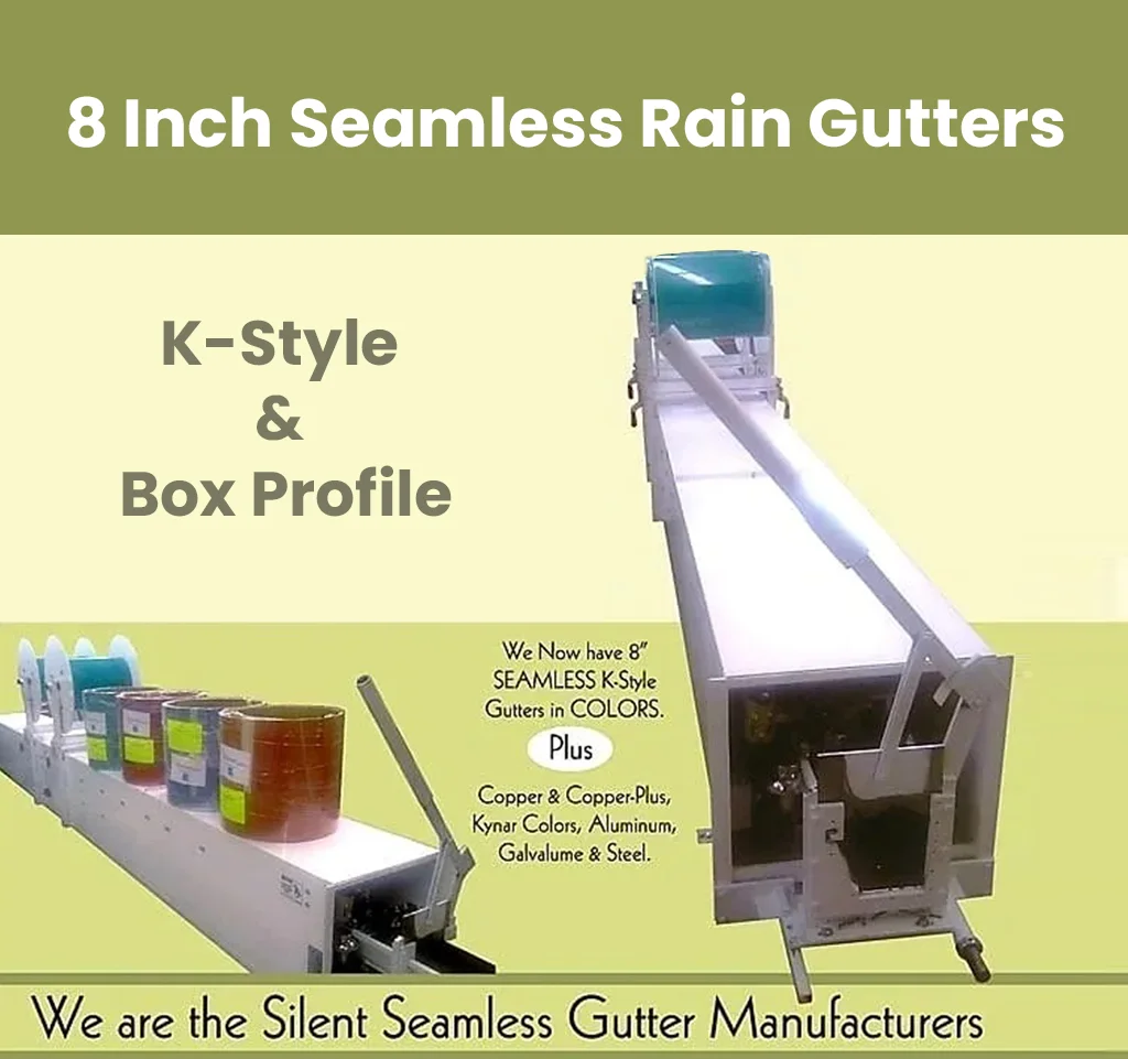 8 Inch Seamless Rain Gutters